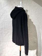 Load image into Gallery viewer, Rick Owen fisherman knit zip hoodie