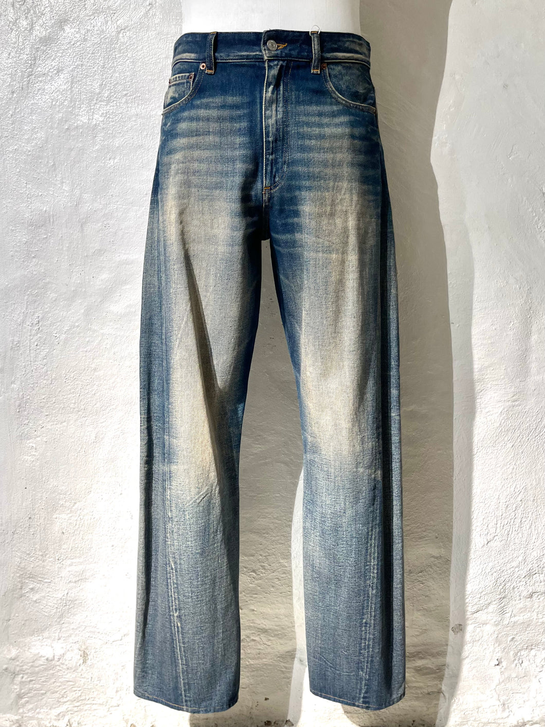 Maison Margiela MM6 twisted seam denim jeans
