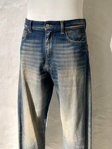Maison Margiela MM6 twisted seam denim jeans