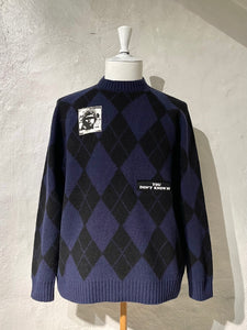 Undercover argyle knitted sweater