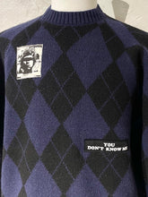 Load image into Gallery viewer, Undercover argyle knitted sweater