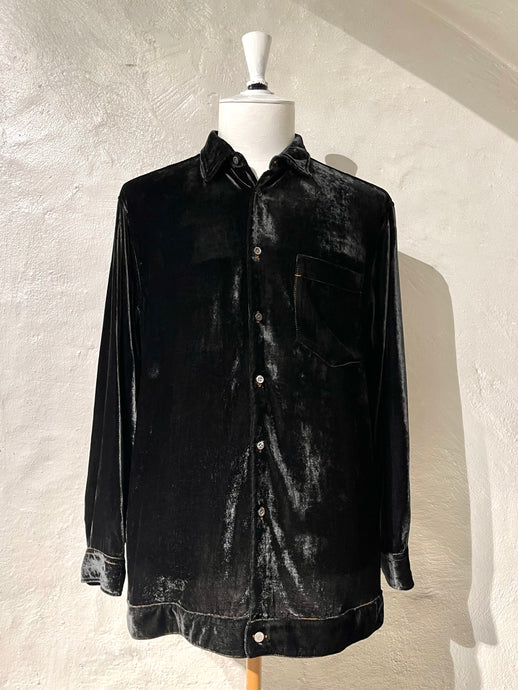 Magliano black velvet shirt