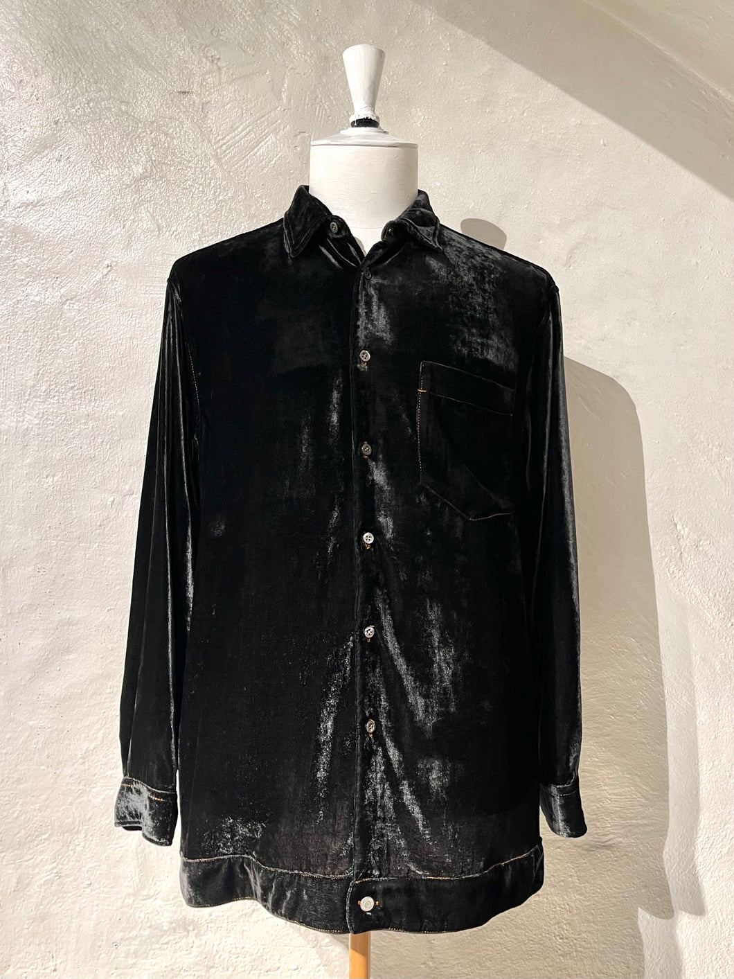 Magliano black velvet shirt