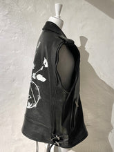 Load image into Gallery viewer, Ann Demeulemeester sleeveless leather jacket