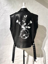 Load image into Gallery viewer, Ann Demeulemeester sleeveless leather jacket