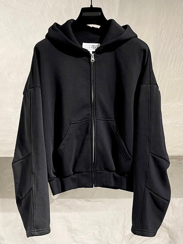 Maison Margiela MM6 cropped zip up hoodie