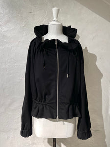 Dries Van Noten draped jersey zip sweater