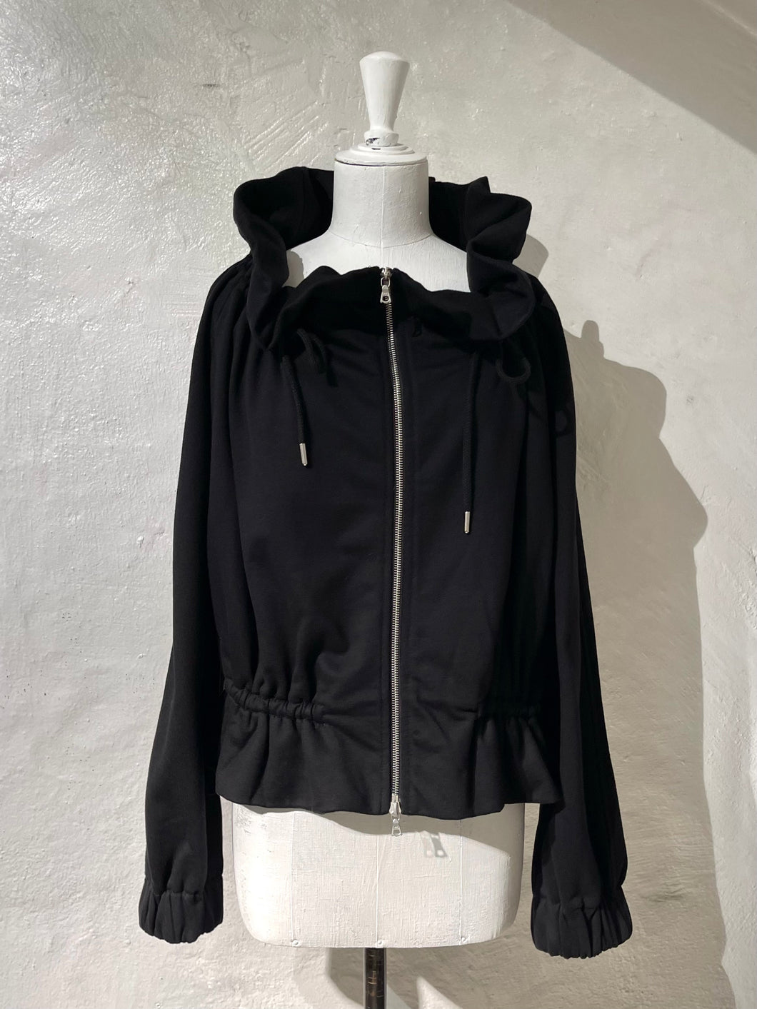 Dries Van Noten draped jersey zip sweater