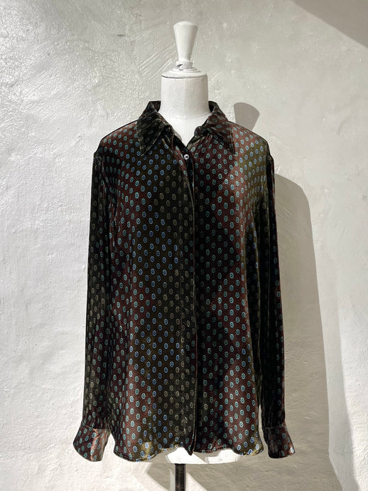 Dries Van Noten velvet shirt