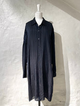 Load image into Gallery viewer, Dries van Noten stripe cupro shirt dress