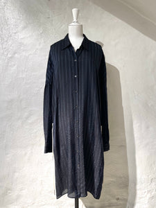 Dries van Noten stripe cupro shirt dress