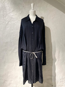 Dries van Noten stripe cupro shirt dress