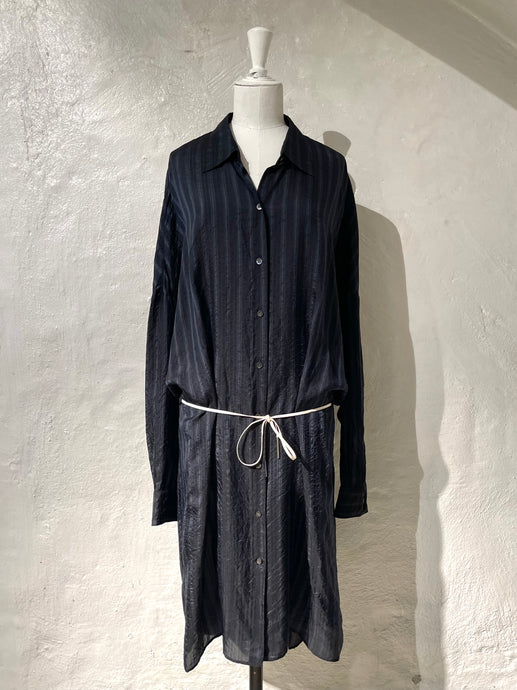 Dries van Noten stripe cupro shirt dress