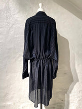 Load image into Gallery viewer, Dries van Noten stripe cupro shirt dress