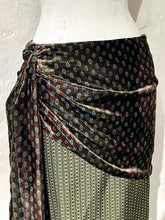 Load image into Gallery viewer, Dries Van Noten draped silk and velvet skirt