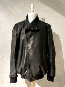 Rick Owens flight leather jacket