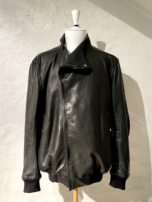 Rick Owens flight leather jacket
