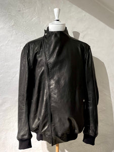 Rick Owens flight leather jacket
