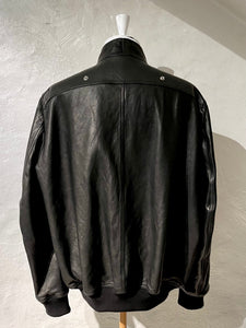 Rick Owens flight leather jacket