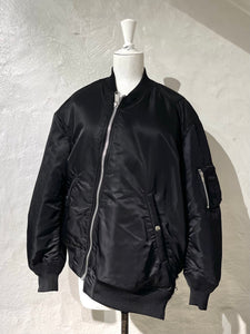 Comme des Garçons BLACK twisted reversible bomber jacket