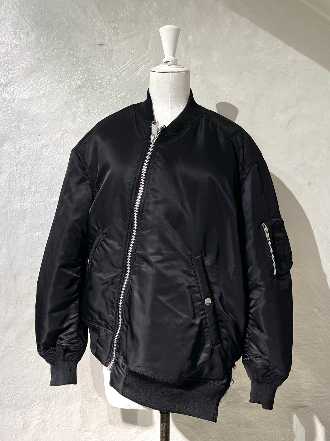 Comme des Garçons BLACK twisted reversible bomber jacket