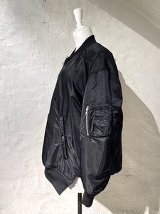 Comme des Garçons BLACK twisted reversible bomber jacket