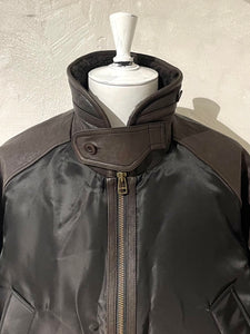 Coor high-neck shearling bomber jacket