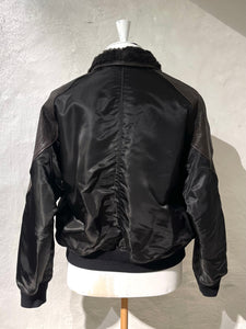 Coor high-neck shearling bomber jacket