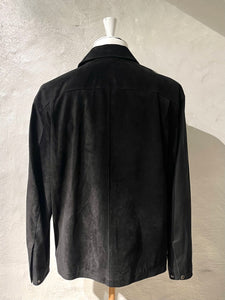 Coor black suede leather jacket
