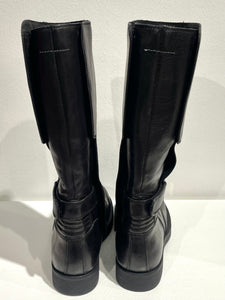Maison Margiela MM6 leather biker boots