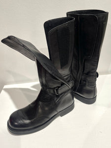 Maison Margiela MM6 leather biker boots