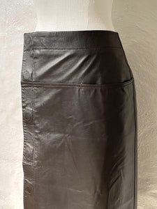 Lemaire wrapover leather skirt