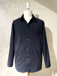 Maison Margiela dark blue herringbone jacket