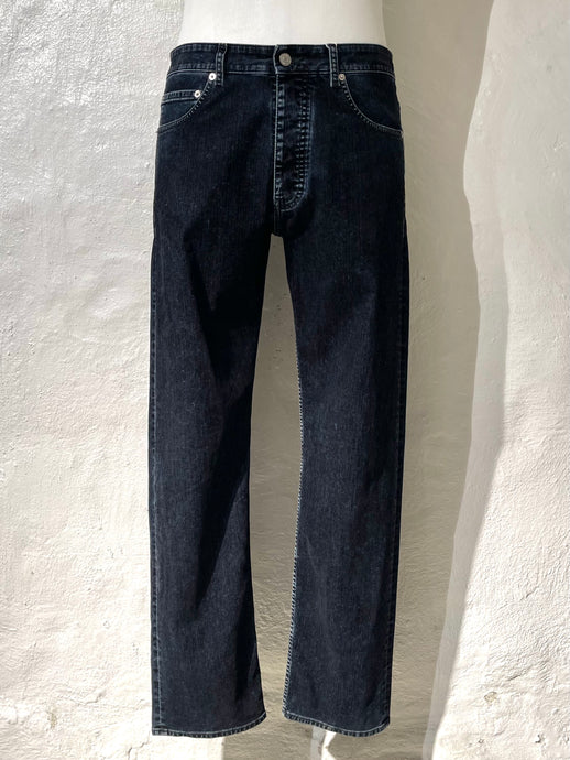 Maison Margiela MM6 flocked denim jeans