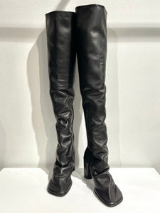 Lemaire over knee leather boots