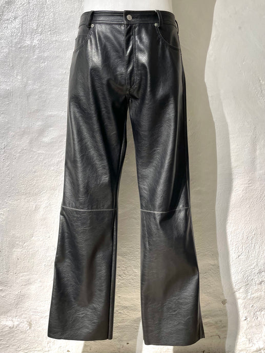 MM6 Maison Margiela faux leather trousers